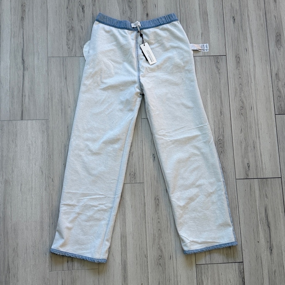 NWT Rag&Bone Miramar Wide-Leg Pants
Cotton Terry Sweatpant Jeans Aria light blue - Picture 11 of 15